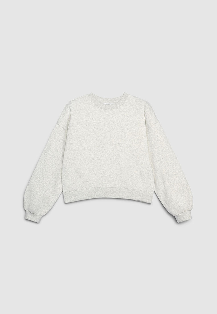 Women's Cropped Loose Fit Lounge Sweatshirt