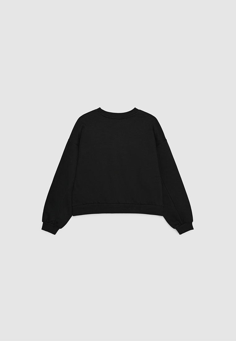 Women's Cropped Loose Fit Lounge Sweatshirt