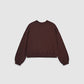 Women's Cropped Loose Fit Lounge Sweatshirt