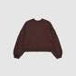 Women's Cropped Loose Fit Lounge Sweatshirt