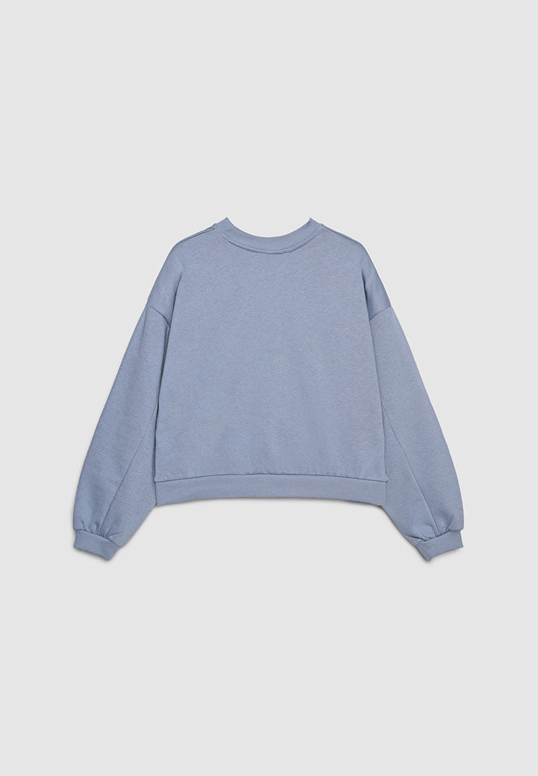Women's Cropped Loose Fit Lounge Sweatshirt