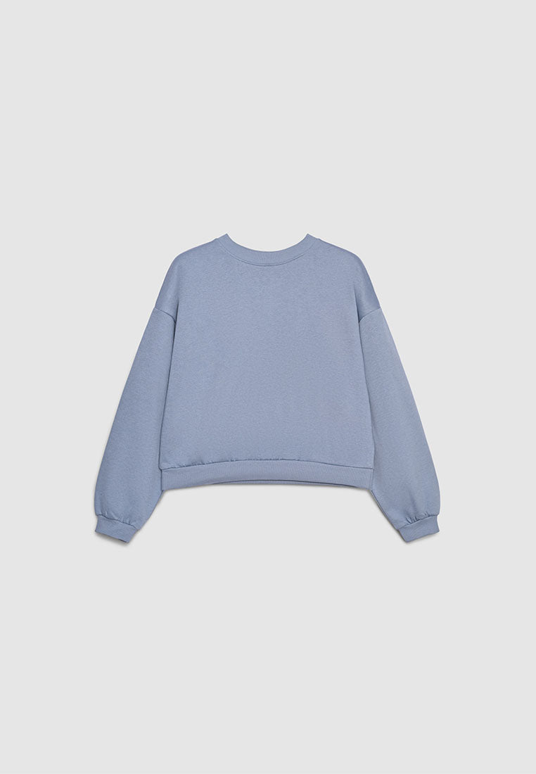 Women's Cropped Loose Fit Lounge Sweatshirt