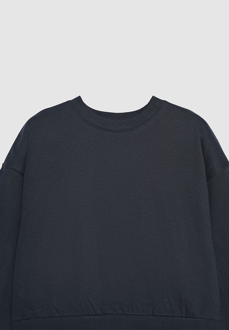 Women's Cropped Loose Fit Lounge Sweatshirt