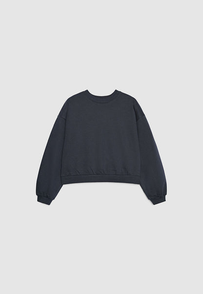 Women's Cropped Loose Fit Lounge Sweatshirt