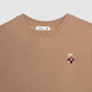 Women's Embroidered Teddy Bear Cropped Sweatshirt