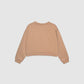 Women's Embroidered Teddy Bear Cropped Sweatshirt