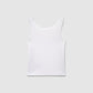 Women's Ribbed Lace-Trimmed Tank Top