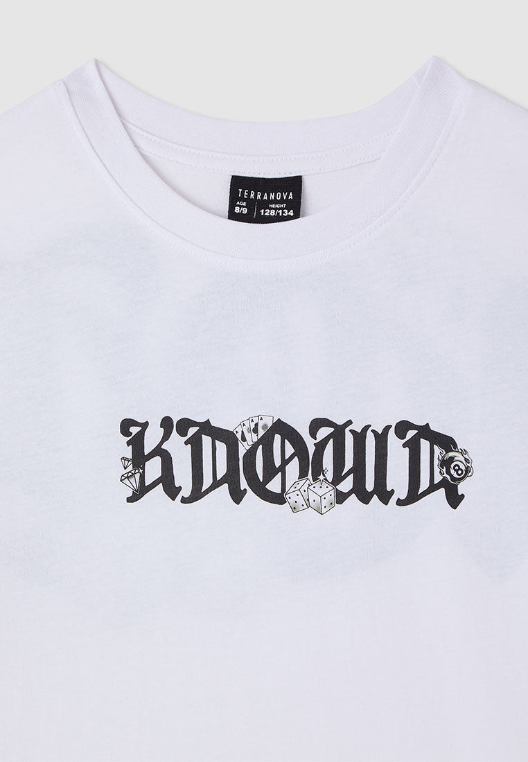 Gothic Lettering T-shirt for Boys