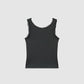 Women's Ribbed Lace-Trimmed Tank Top