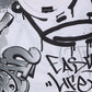 All-over Graffiti Print T-shirt
