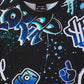 All-over Graffiti Print T-shirt