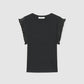 Women's Fitted T-shirt with Pleated Sleeves