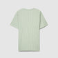 Men's Striped T-shirt with Crochet effect