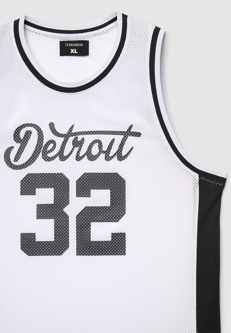 Men's Basketball Print Mesh Tank Top