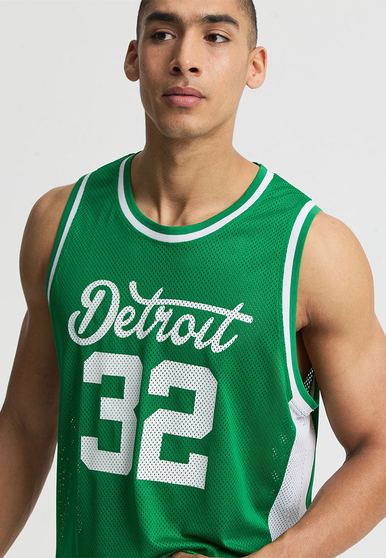 Men's Basketball Print Mesh Tank Top