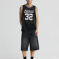 Men's Basketball Print Mesh Tank Top
