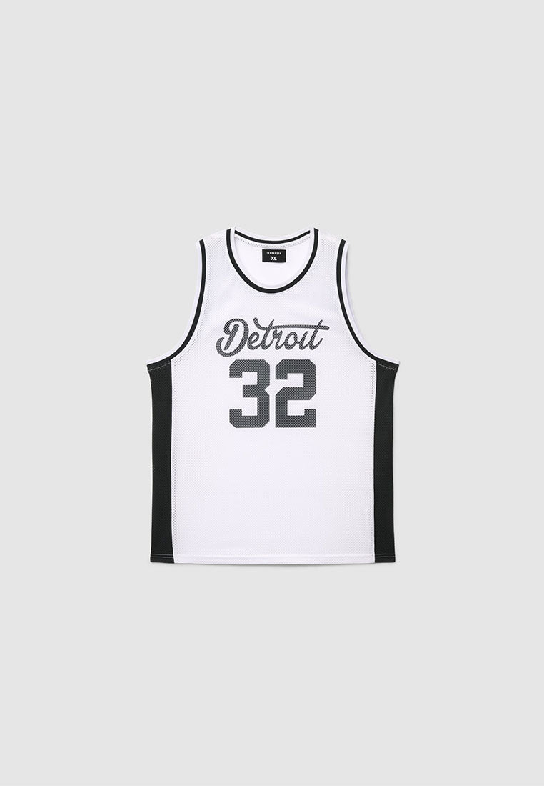 Men's Basketball Print Mesh Tank Top