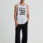 Men's Basketball Print Mesh Tank Top