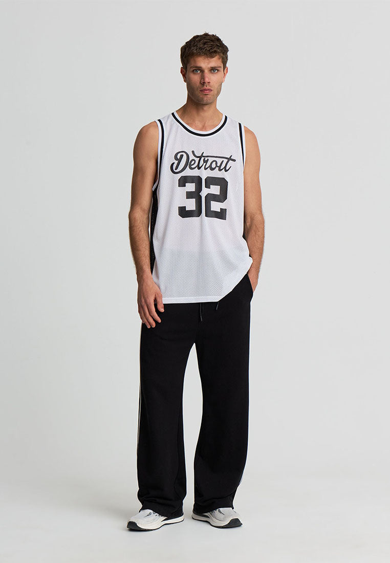 Men's Basketball Print Mesh Tank Top