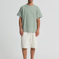 Men's Striped T-shirt with Crochet effect