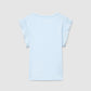 Women's Fitted T-shirt with Pleated Sleeves