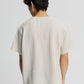 Men's Striped T-shirt with Crochet effect