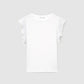 Women's Fitted T-shirt with Pleated Sleeves