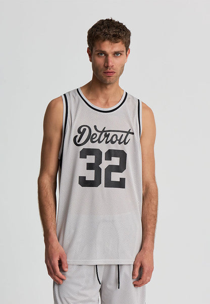 Men's Basketball Print Mesh Tank Top
