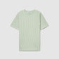 Men's Striped T-shirt with Crochet effect