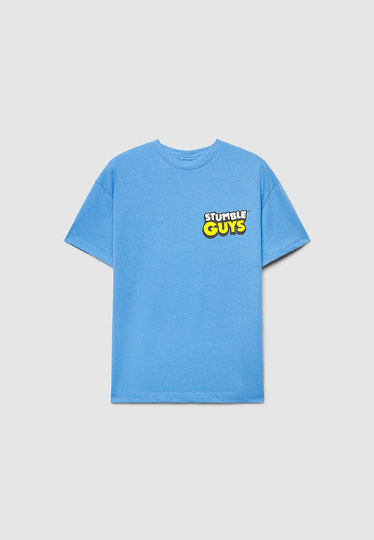 Stumble Guys Print T-shirt for Boys