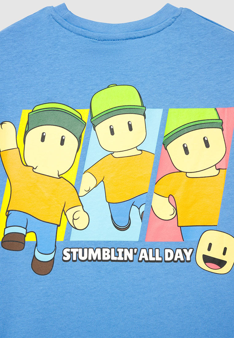 Stumble Guys Print T-shirt for Boys