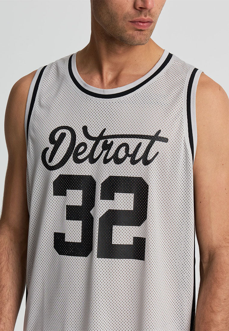 Men's Basketball Print Mesh Tank Top