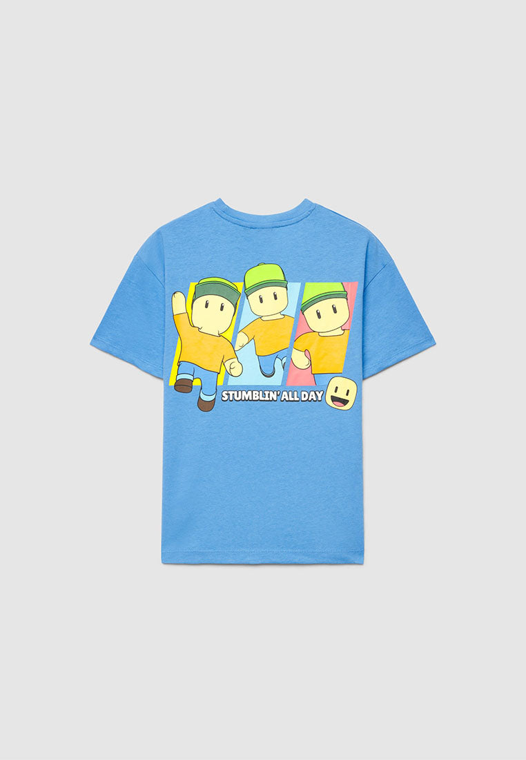 Stumble Guys Print T-shirt for Boys