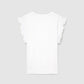 Women's Fitted T-shirt with Pleated Sleeves