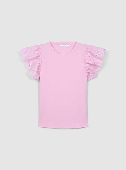 Kids Girls Short-sleeved T-shirt