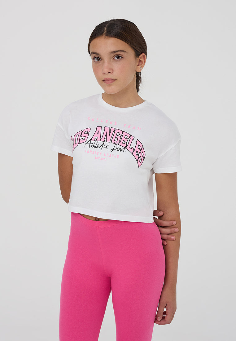 Kids Girls Short-sleeved T-shirt
