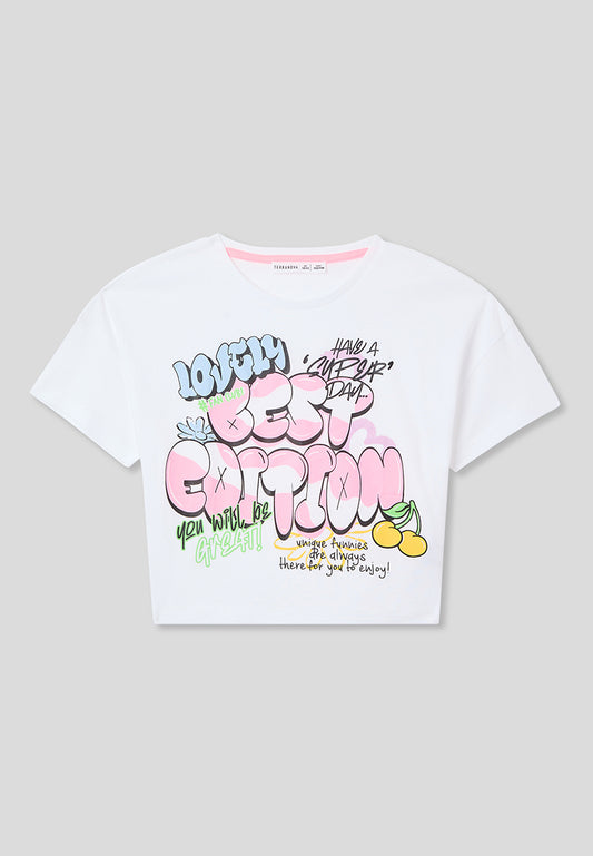 Kids Girls Short-sleeved T-shirt