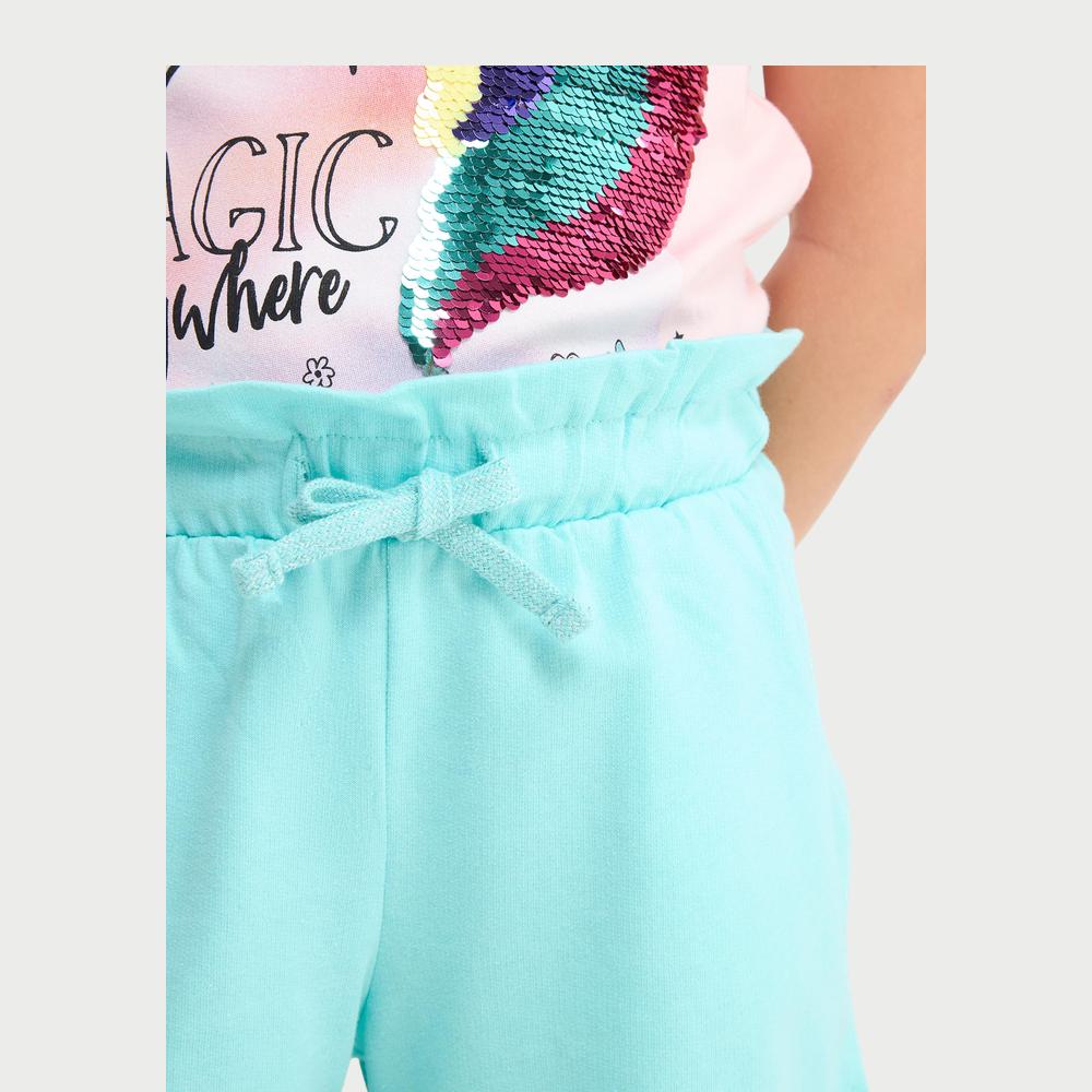 Gathered Waistband Shorts