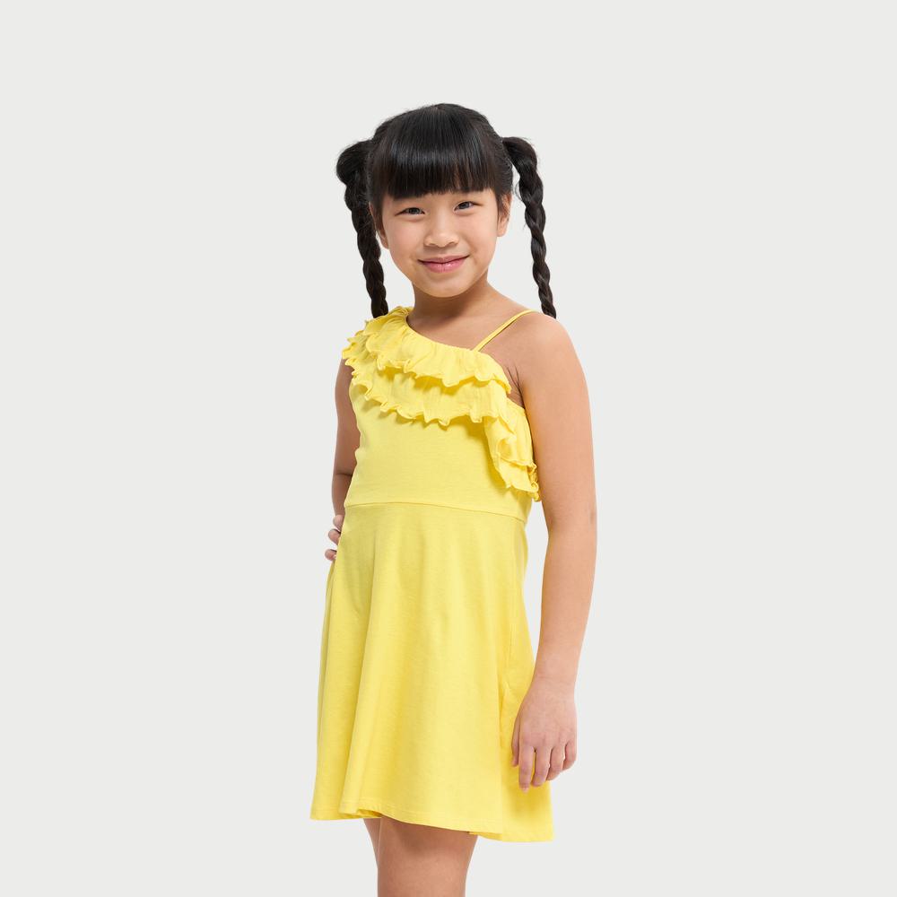 One-Shoulder Ruffle Dress