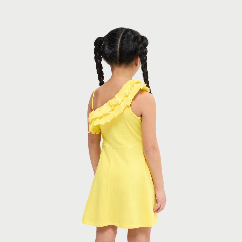 One-Shoulder Ruffle Dress