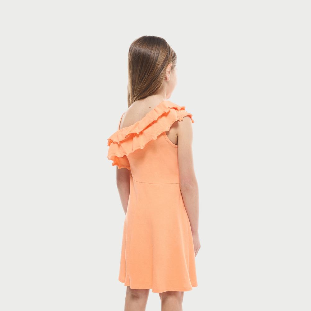 One-Shoulder Ruffle Dress