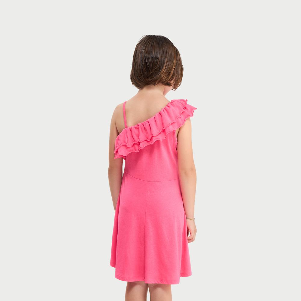 One-Shoulder Ruffle Dress