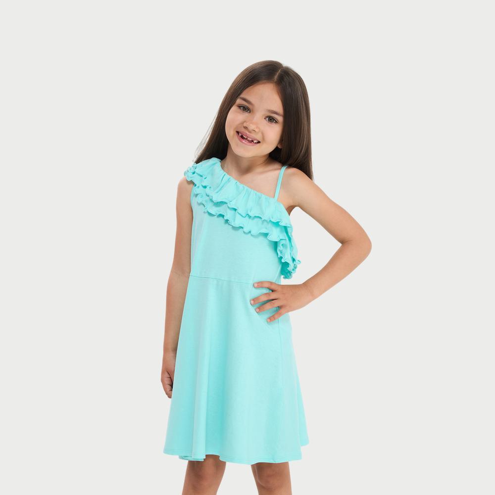 One-Shoulder Ruffle Dress