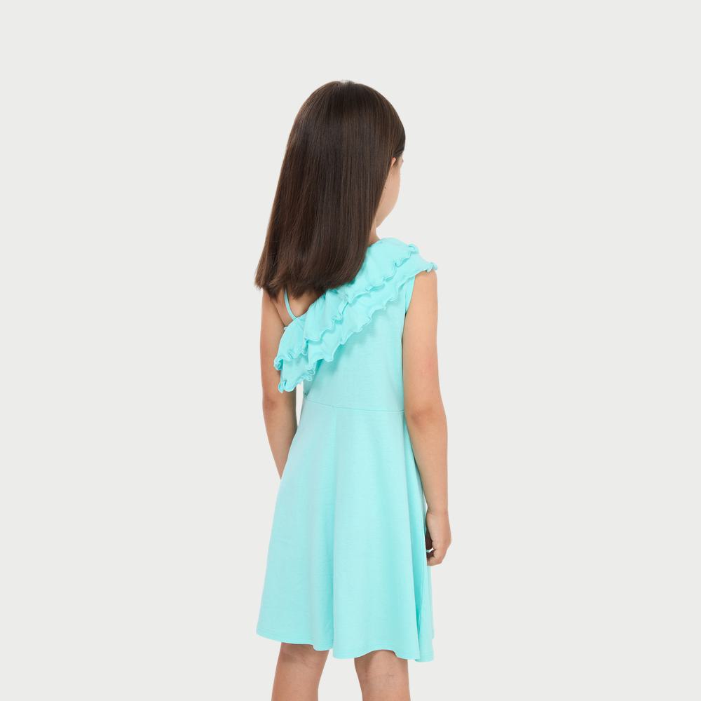 One-Shoulder Ruffle Dress