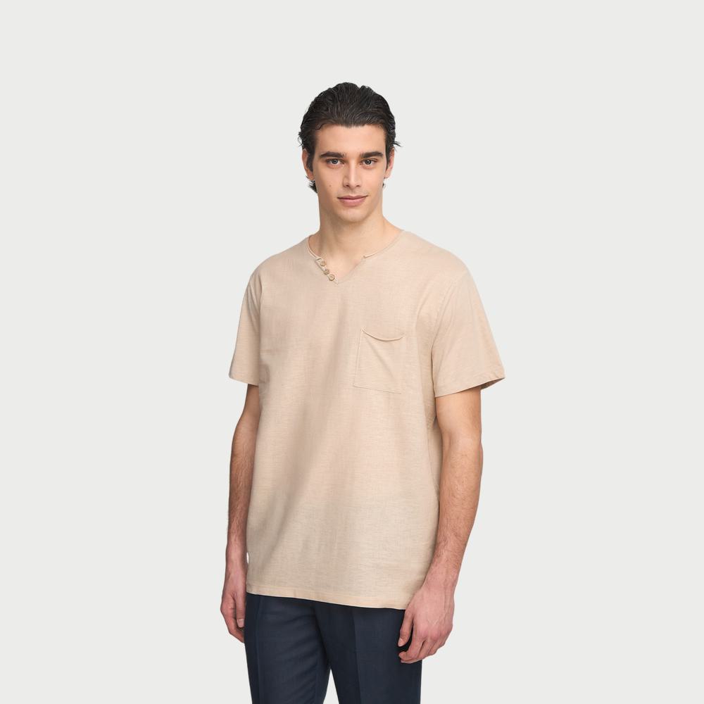 Henly Collar Short Sleeve T-Shirt