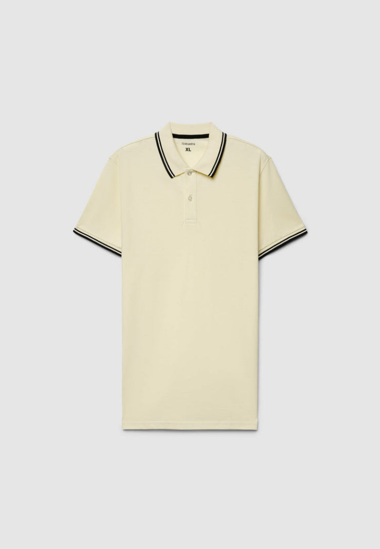 Men's Contrasting Trim Polo T-Shirt