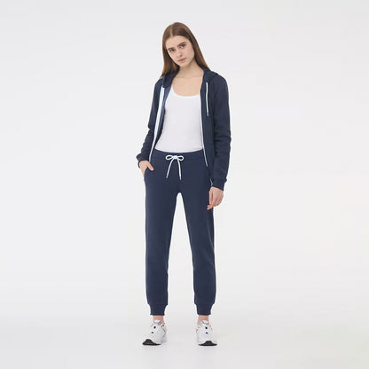 Elasticated Ribbed Band Sweatpants