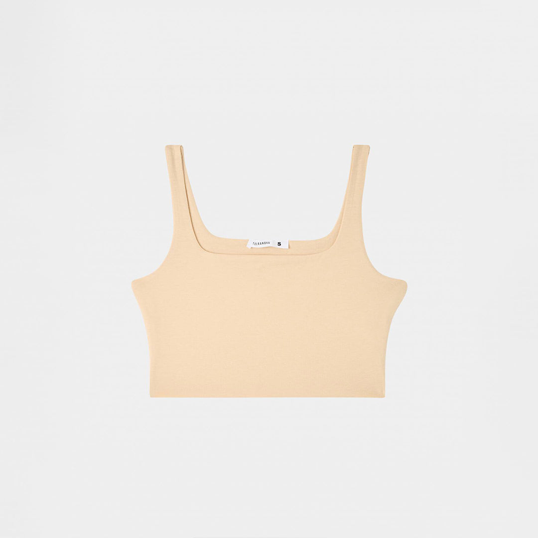 Square Neck Cropped Fit Bra Top