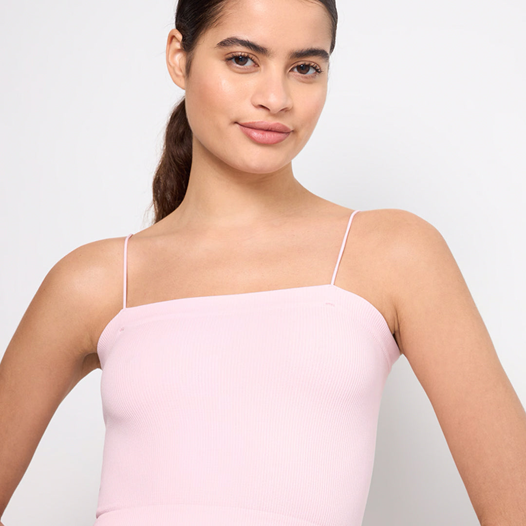 Thin Strap Bandeau Crop Top