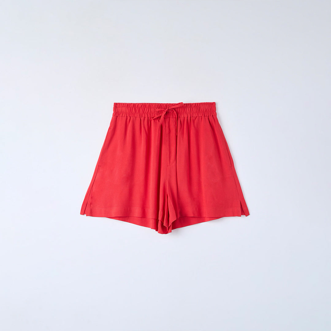 Drawstring High Waist Shorts